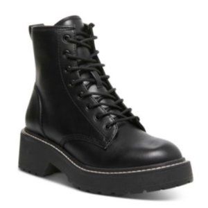Madden Girl, Lace-Up Lug Sole Combat Boots